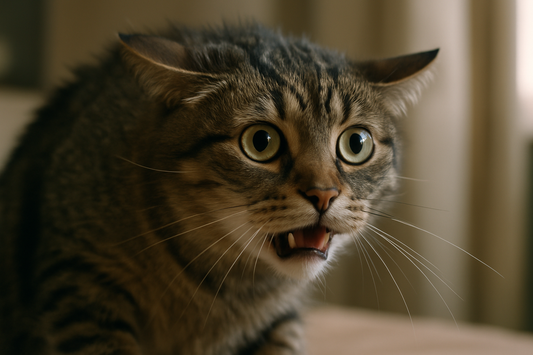 gato estresado
