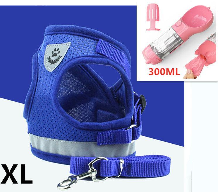 Breathable Mesh Pet Leash With Reflective Design And Matching Belt-17