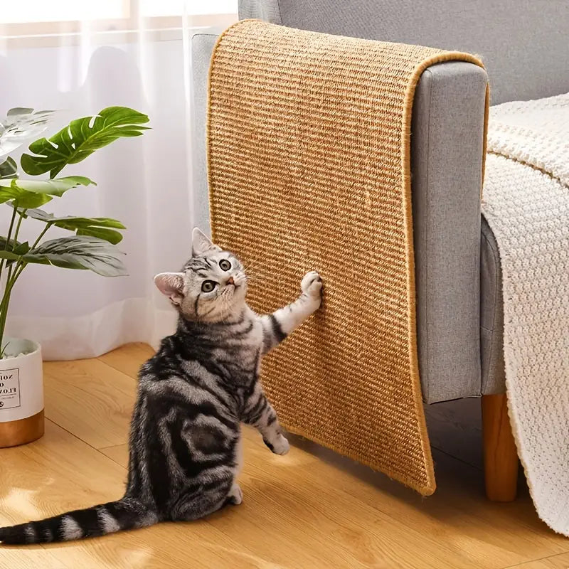 Premium Natural Sisal Cat Scratcher Mat: Durable Protection for Your Furniture-3